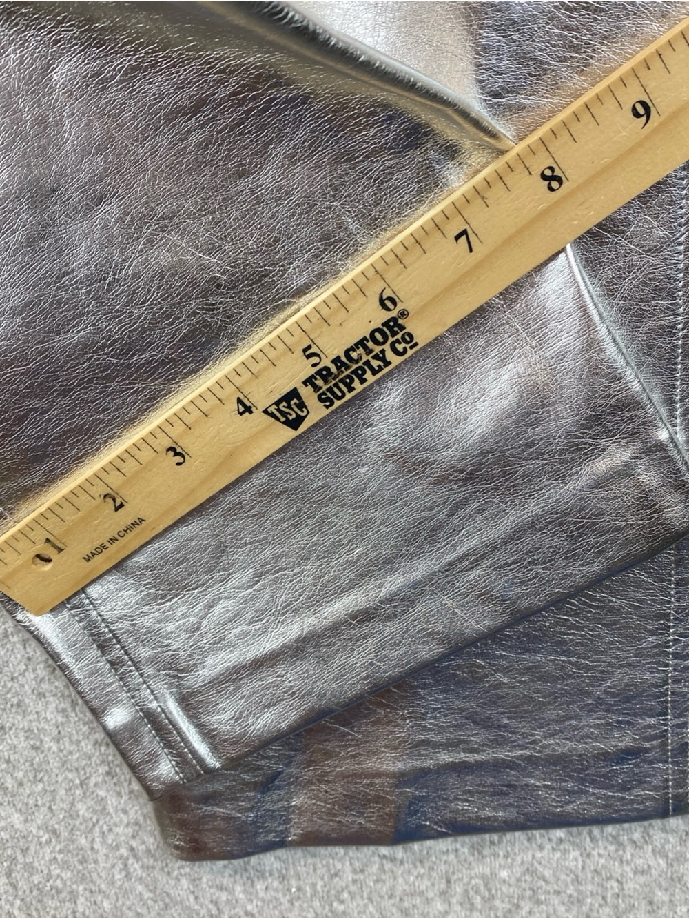 Gianni Bini Tatania Metallic Silver Pants Sz 26 Mod Retro Disco Punk - Picture 10 of 11